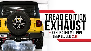 AWE Tread Edition Axleback Exhaust + Resonated Mid Pipe for the Jeep JL/JLU Wrangler 2.0T
