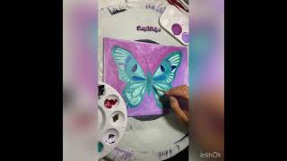 How to paint a BUTTERFLY - Step by step tutorial