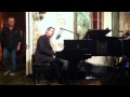 Hugh Laurie playing before the cameras start rolling ...