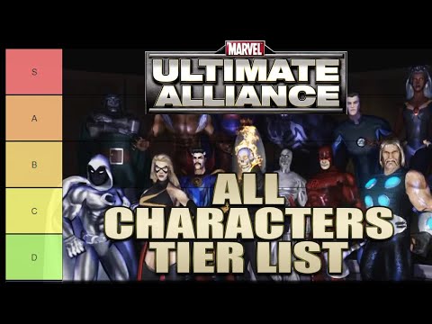 Character Tier List - Marvel Ultimate Alliance 1