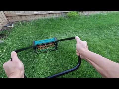 Manual Push Mower and LONG GRASS - Bosch AHM 38G and Scotts Push Mower https://amzn.to/3rcNcwL