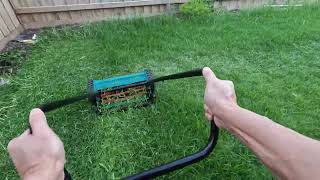 Manual Push Mower and LONG GRASS - Bosch AHM 38G and Scotts Push Mower https://amzn.to/3rcNcwL