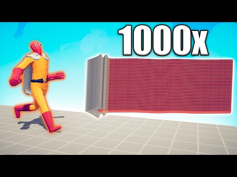 1000x OVERPOWERED SPEAR THROWER vs UNITS - TABS | Totally Accurate Battle Simulator 2024