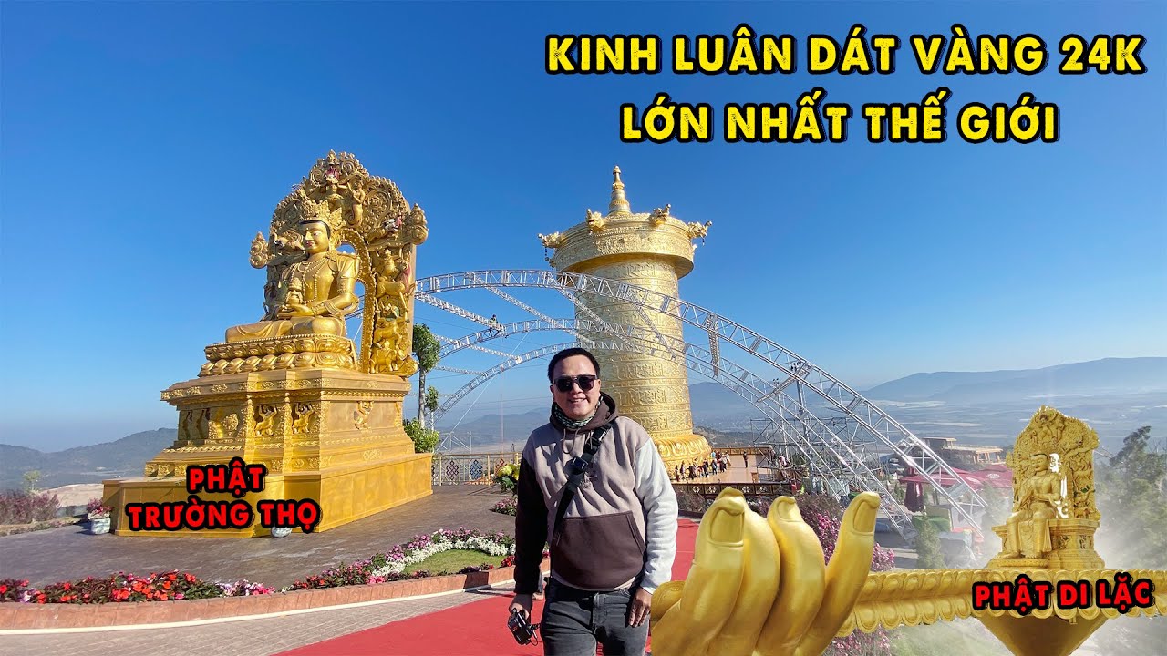 Kinh Luân Dát Vàng 24k Lớn Nhất Thế Giới và Ngài Di Lặc đã về Việt Nam
