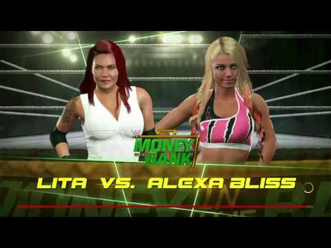 WWE 2K17 Lita Vs Alexa Bliss Singles Match