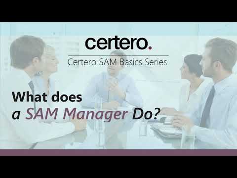 Certero SAM Basics - What does a SAM Manager Do?