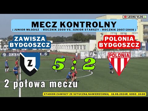 Zawisza Bydgoszcz vs. Polonia Bydgoszcz (sparing - 2 połowa meczu) 18.08.2024r.