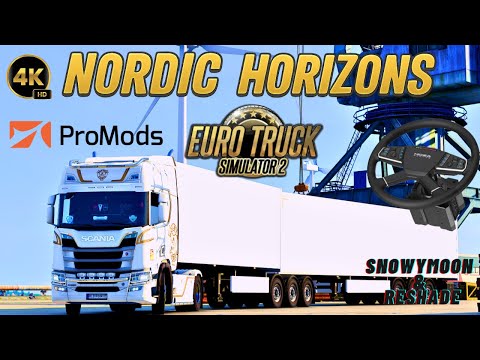 ETS2 POV Driving | Scania R520 | Double Trailer | Snowymoon v2 + Reshade | Nordic Horizons