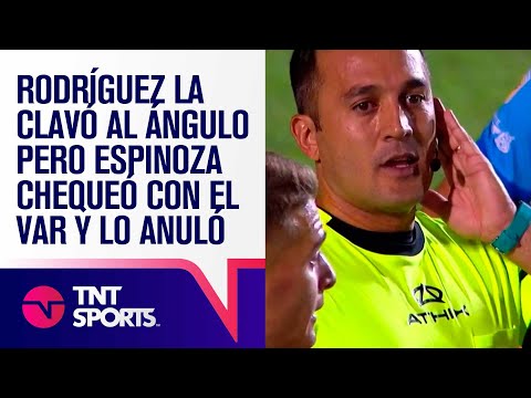 RODRÍGUEZ la clavó al ángulo pero ESPINOZA chequeó con EL VAR y cobró OFFSIDE ❌