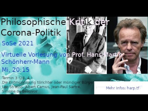 Philosophische Kritik der Corona-Politik - Vl. 3: Leo Strauss & die französischen Existenzialisten