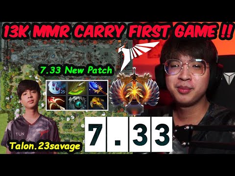 Talon.23savage 13K MMR Carry - First Game New Patch 7.33 Dota NEW FRONTIERS Update