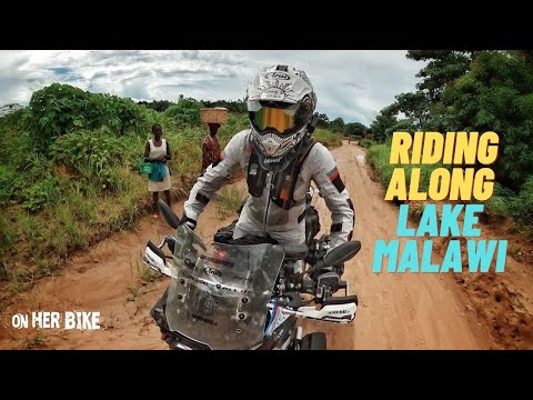 Solo Female Motorcycle Ride Along the Lake Malawi. EP 102