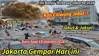 Download lagu JAKARTA GEMPAR 19/1/2026! KALI CILIWUNG JEBOL & TANGGUL LAUT MELUAP,BANJIR TERBESAR JAKARTA HARI INI mp3