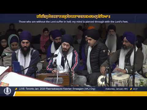 009 Toronto Jan  2020 Raensabaayee Keertan - Bhai Ushpreet Singh Jee Ludhiana