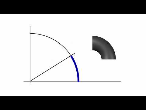 Super Easy Method to layout trim angles using 90° weld elbows.