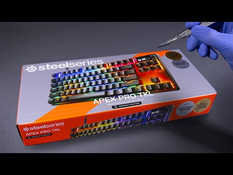 SteelSeries Apex Pro TKL Gen 3 HyperMagnetic Gaming Keyboard Unboxing - ASMR