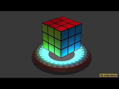 Rubix cube 3d modelling and animation | timelapse | blender 2.8 | easy tutorial