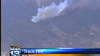 preview picture of video 'Wildfire closes Raton Pass'