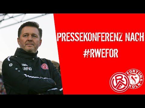 Die Pressekonferenz nach dem Heimspiel gegen den SC Fortuna Köln