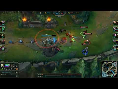 Master Yi E (?) disabling hail of blades for one auto.