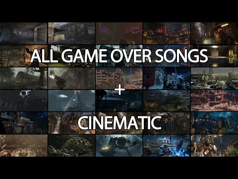 All CoD Zombie Game Over Songs w/ Cinematic (Nacht - Tag)