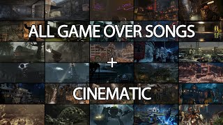 All CoD Zombie Game Over Songs w/ Cinematic (Nacht