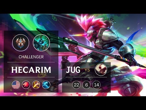 Hecarim Jungle vs Lee Sin - NA Challenger Patch 9.5