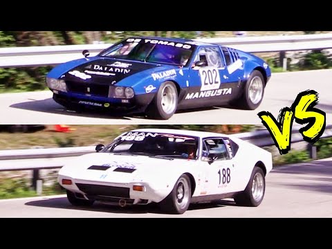 Thumbnail for De Tomaso Mangusta VS Pantera 💪 American V8 Engine meets Italian Style - HillClimb Alpe del Nevegal by De Tomaso