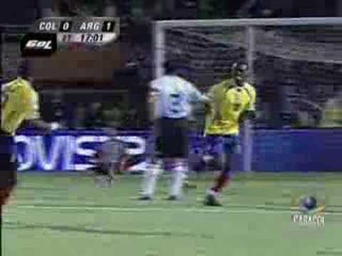 colombia 2 -argentina 1........ golazo de ruben dario bustos