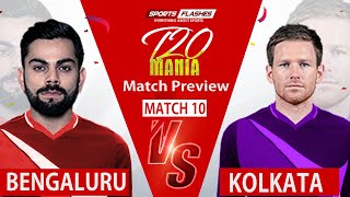 RCB vs KKR 2021 Match 10 Prediction: Pitch Report, Venue | Bangalore vs Kolkata Dream11, Playing 11