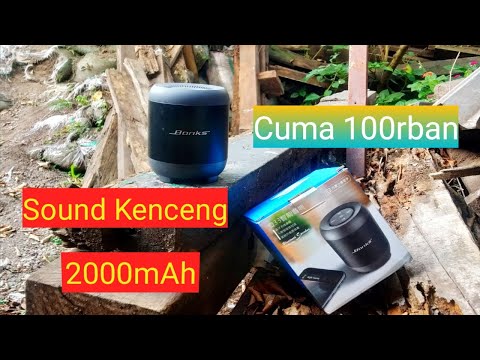 Unboxing dan Review Speaker Bluetooth Bonks Q33 by WIRESTO suaranya bener-bener Kenceng