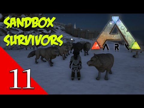 Ark: Survival Evolved - Farming! Taming a Direwolf Pack! - Sandbox Survivors Ep 11