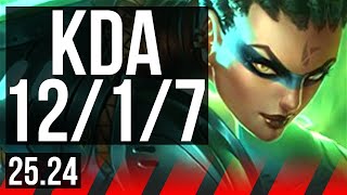 NIDALEE vs NASUS (TOP) | 12/1/7 | KR Grandmaster | 25.24