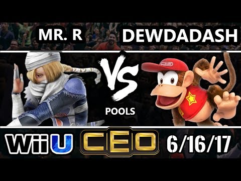 CEO 2017 Smash 4 - Mr R (Sheik) Vs. DewDaDash (Diddy Kong) Wii U Tournament