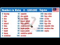 Learn Numbers In Malay 0 To 1 Million With Pronunciation Numbers In Malay 0 One Million