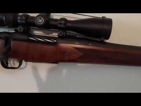 Mossberg Patriot Rifle in 308 Caliber . With Solid Walnut Stock .