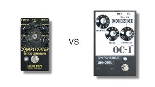Video thumbnail for Greer Amps Lamplighter vs Pete Cornis OC-1 Optical Compressor by shnobel