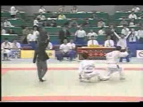 JUDO 1999 Asian Championships: Makoto Takimoto (JPN) - Kazem Sarikhani (IRI) [LEGENDARY IPPON!]