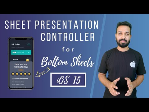 UISheetPresentationController | Bottom Sheets in iOS App | Swift