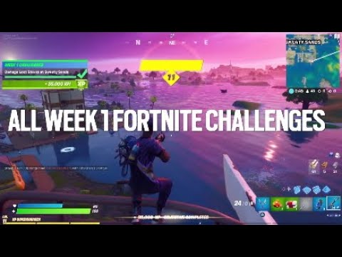 FORTNITE Season 3 Week 1 Challenges Guide *Full All Challenges  (Aquaman Challenge) Guide & Location