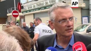 Priests in St Etienne du Rouvray on church attack