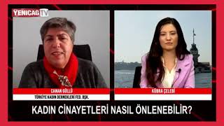 YeniçağTV'de TKDF Başkanı Canan Güllü  giderek vahşete dönüşen kadın c