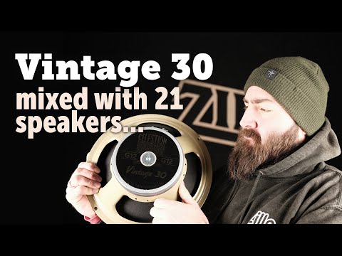 Celestion Vintage 30 vs 21 other speakers shootout, plus Mystery Speaker