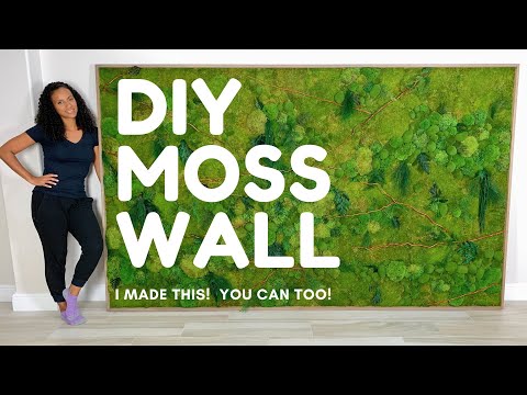 DIY Moss Wall Art Tutorial | How to Make a Statement Moss Wall at Home #DIYHome #HomeDecorDIY