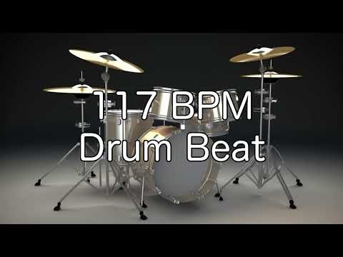 117 BPM Shuffle Drum Beat for Musical Practice
