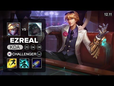 Ezreal vs Senna ADC - KR Challenger - Patch 12.11 Season 12