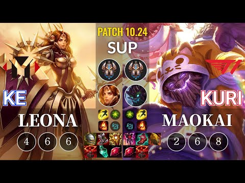 YM Ke Leona vs T1 Kuri Maokai Sup - KR Patch 10.24