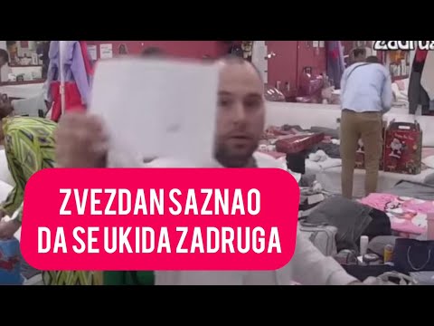 ZVEZDAN SAZNAO DA SE UKIDA ZADRUGA pogledajte reakciju takmičara na vesti o završetku rijalitija