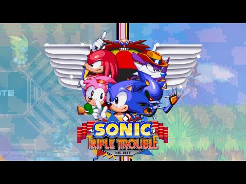 Sonic Triple Trouble 16-Bit (v1.2.8 New Update) - 100% Full Game Walkthrough [No Damage]