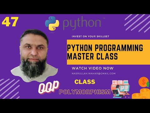 Python Oop Polymorphism Part 03 Python Programming Master Class Nasrullah Mahar